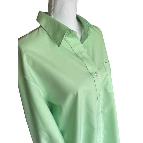 Foxcroft Light Green Button Down Shirt - Picture 2 of 12